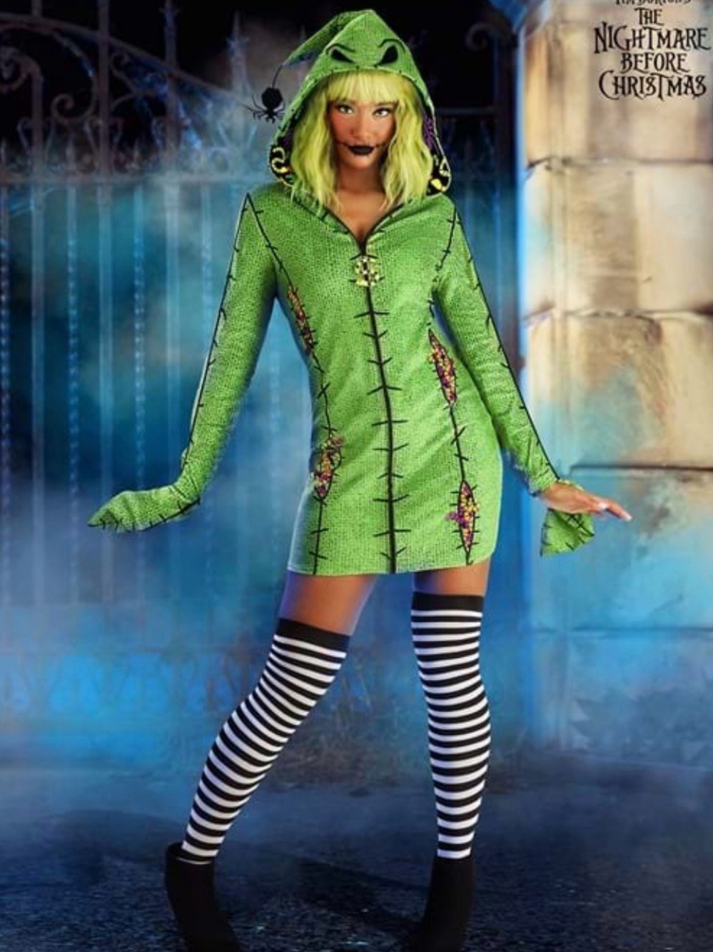 Deluxe Disney Oogie Boogie Women’s Hoodie Costume Dress - Picture 5 of 5